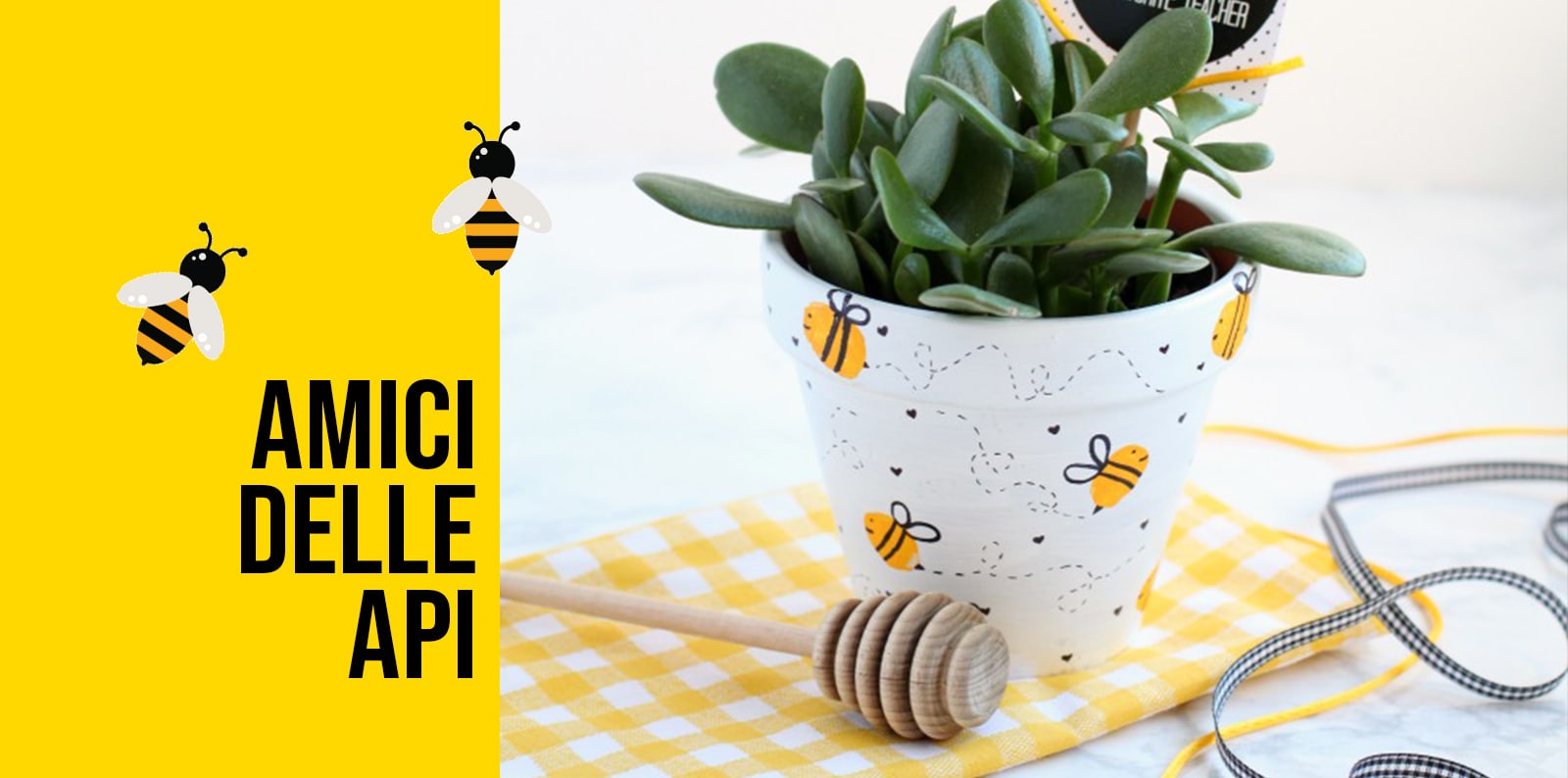 DECORIAMO IL VASO E PIANTIAMO I FIORI “AMICI DELLE API”